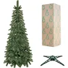Image de SPRINGOS Arbre de Noël Sapin 220 cm Artificiel Fidèle à la Nature Sapin de Noël avec support