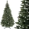Image de Sapin de Noël artificiel Premium 220 cm Pin Diamant avec neige artificielle et vrais cônes Aspect hivernal Sapin de Noël