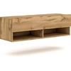 Image de CALICOSY - Meuble TV Mural 1 Porte Rabattable et 2 Niches L100 cm - Derby