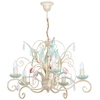 Image de Lustre Chandelier Luce Crème 5xe14 Cristal Luminex