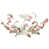 Image de Plafonnier Rose Fleurs Multicolore 5xe14 15w Luminex