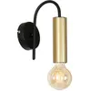 Image de Applique minimaliste noir et or Loppe 1xE27 15W Luminex