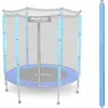 Image de Trampoline poteau supérieur avec filet extérieur 4,5 ft bleu Neo-Sport