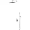 Image de Omnires Fresh - Set De Douche Avec Mitigeur Encastré, Corps D'encastrement, 25x25 Cm, 3 Jets, Chrome Sysfr10cr