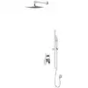 Image de Omnires Fresh - Set De Douche Avec Mitigeur Encastré, Corps D'encastrement, 25x25 Cm, 3 Jets, Chrome Sysfr11cr