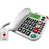 Image de MaxCom KXT481 Téléphone analogique pour personnes âgées Identificateur d'appel SOS Blanc