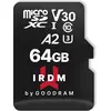 Image de GOODRAM IRDM microSDXC 64GB V30 UHS-I U3 + adaptateur