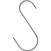 Image de Crochets pour fumoir   Forme en S, pointus, 3 mm x 150 mm, lot de 5. Crochets en S pour fumoir   150 mm, diamètre 3 mm, lot de 5.
