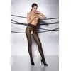 Image de Passion - Tiopen 008 Collant avec Entrejambe Ouvert - Noir