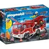 Image de Camion de Pompiers PLAYMOBIL City Action, Fourgon d'Intervention Jaune, Canon à Eau Fonctionnel, Module Sonore et Lumineux, 28x13x16 cm