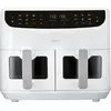 Image de Friteuse à Air Chaud MEDION P20 XXL Twin, 2600 W, 2 Paniers 4.35L, 9 Programmes, Blanc