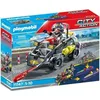 Image de Quad Transformable Bandit PLAYMOBIL, Les policiers Unité d'élite City Action, Roues Amovibles, Flotteurs, Visage Réversible, 5+ Ans, 59 Pièces
