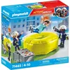 Image de PLAYMOBIL Action Heroes Pompiers avec coussin de sauvetage, 71465, 3 Personnages, Dès 4 ans
