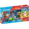 Image de PLAYMOBIL My Figures Métiers à Risque, Figurines de Pompiers, 4 Personnages, Dès 5 Ans, 71468