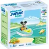 Image de PLAYMOBIL Junior Mickey avec Bateau, Flotte dans l'eau, Jouet pour le bain, Dès 12 mois, Junior & Disney