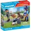 Image de PLAYMOBIL Action Heroes Policier Chien de Recherche et Voleur, Les Policiers, 27 pièces, Dès 4 ans