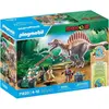 Image de PLAYMOBIL Dinos Spinosaure, Chercheur et Véhicule Grue Pivotante, 60 Pièces, Dès 4 Ans