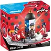 Image de PLAYMOBIL Miraculous Marinette avec Scooter & Kagami, 17 pièces, Dès 5 ans, Jeu de Construction