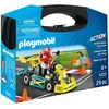 Image de PLAYMOBIL Valisette Pilote de Karting 9322, City Life Stuntshow, 29 Pièces, Jeu de Construction