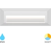 Image de Applique murale LED Braytron blanche à éclairage indirect pour l'extérieur, IP65   3 W | Température de couleur 3 en 1 | Éclairage d'escaliers et de marches