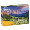 Image de Puzzle 1000 pièces Enjoy   Église dans les montagnes des Dolomites, Italie