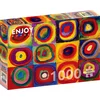 Image de Puzzle 1000 pièces Enjoy   Wassily Kandinsky : Étude de couleurs, Carrés avec cercles concentriques