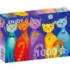 Image de Puzzle 1000 pièces Enjoy   Chats souriants