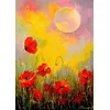 Image de Puzzle 1000 pièces Enjoy   Coquelicots à la lumière de la lune