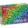 Image de Puzzle 1000 pièces Enjoy   Papillons Arc-en-ciel