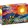 Image de Puzzle 1000 pièces Enjoy   Pluie au coucher du soleil