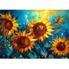 Image de Puzzle 1000 pièces Enjoy   Réunion des Tournesols