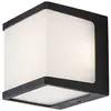 Image de Applique murale RENNES LED 10W 4000K IP54 plastique anthracite, plastique blanc H:10.5cm L:10.5cm