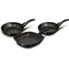Image de Berlinger Haus Black Rose set de poêles à frire + poêle à griller 20-24-28cm induction aluminium antiadhésif noir