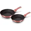 Image de Berlinger Haus I-Rose Set de poêles à frire 22-26 cm induction aluminium antiadhésif titane rose