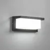 Image de Applique Murale Extérieur Moderne Led 12w Étanche Ip65 En Aluminium Anthracite Eclairage Décoration Lumière Pour Cour Jardin Terrasse Proche Mur Pathway Patio Villa Couloir Blanc Froid [classe Énergét