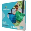 Image de Cleverclixx Grandes plaques de base bleu vert set de 2, stabilisation pour briques magnétiques, accessoires compatibles, grande construction, jouet éducatif, dès +3 ans