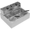 Image de Friteuse, capacité 12 L, double panier, contrôle de la température, gris clair