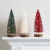 Image de Mini décoration de sapin de Noël, 12 cm, à LED, fonctionnant sur piles