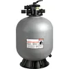 Image de Filtre à sable - Système de filtration à sable pour piscine - Cuve de filtration 600 mm - Débit 246 L/min - Vanne multivoies 7 voies, lavage à contre-courant, rinçage et circulation - Pour piscines hors sol