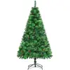Image de Arbre de Noël artificiel - Arbre d'intérieur de 180 cm - Difficilement inflammable - 782 branches - Cônes de sapin - Support en métal - Fabriqué en PE et PVC - Couleur verte