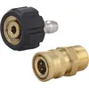 Image de Kit Adaptateur Nettoyeur Haute Pression Raccord Rapide M22 14 Mm Vers 1/4 Pouces Jusqu’à 350 Bar