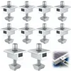 Image de 10 Pièces Support De Panneau Solaire En Aluminium, Bornes Centrales En Forme De T, Fixation De Panneau Solaire Pv, Support De Montage Central Sur Le Toit, Pour Panneaux Encadrés De 30 Mm (35mm) Minkur