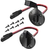 Image de Lot De 2 Prises De Courant Sae Avec Connecteur Rapide Pour Panneau Solaire, Port Latéral Sae Résistant Aux Intempéries, Câble Solaire Sae 12 Awg À 2 Broches Avec 8 Vis