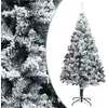 Image de Sapin De Noël Artificiel Avec Neige Floquée Vert 240 Cm Pvc