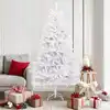 Image de Sapin De Noël Artificiel Avec 300 Led Blanc 180 Cm Pvc Et Métal