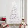 Image de Sapin De Noël Artificiel Avec 300 Led Blanc 240 Cm Pvc Et Métal