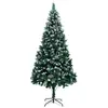 Image de Sapin De Noël Avec Pommes De Pin Et Neige Blanche 210 Cm