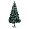 Image de Sapin De Noël Avec Pommes De Pin Et Neige Blanche 240 Cm