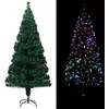 Image de Sapin De Noël Artificiel Avec Support Vert 240 Cm Fibre Optique