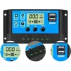 Image de Régulateur De Charge De Panneau Solaire Pwm, 12 V/24 V, 30 A, Écran Lcd, Double Port Usb